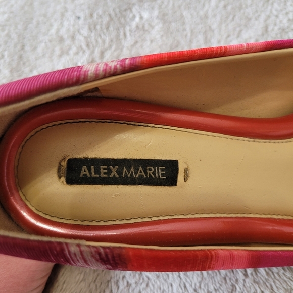 Alex Marie round toe striped cork wedges size 9.5 - Picture 11 of 13
